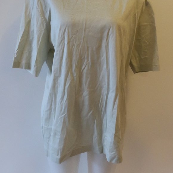 MENS PAUL ZILERI PALE GREEN SHORT SLEEVE T-SHIRT L * - Picture 4 of 14